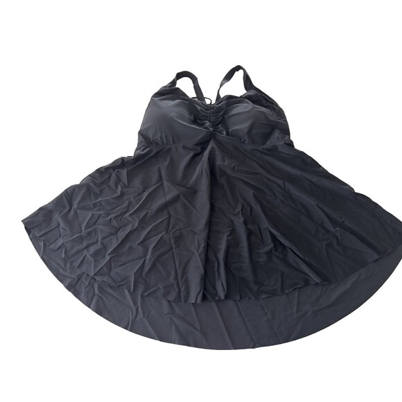 NIeyook Plus Size Swimsuit Tankini Bathing Suit Tummy Control top black size 22W - Picture 7 of 13